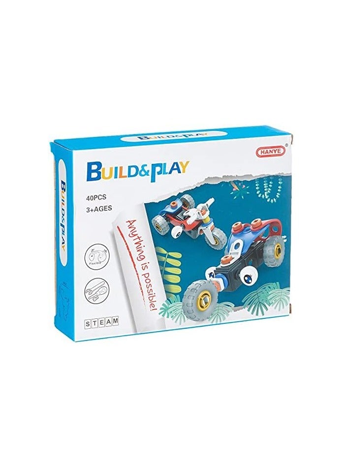 HANYE +3 STEAM Build & Play Meccano 40 قطعة - Image 1