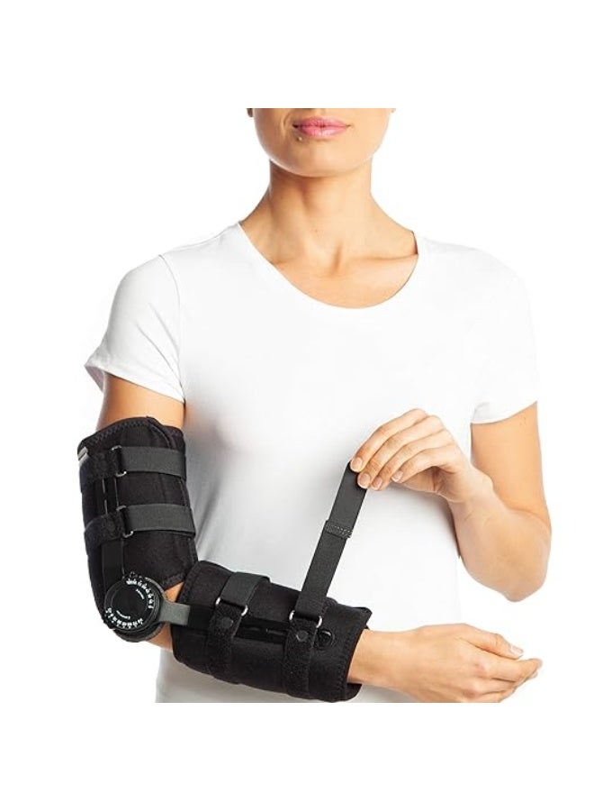 Adjustable Hinged Elbow Brace – Right Arm Support for Men and Women, Pain Relief & Recovery - Image 2