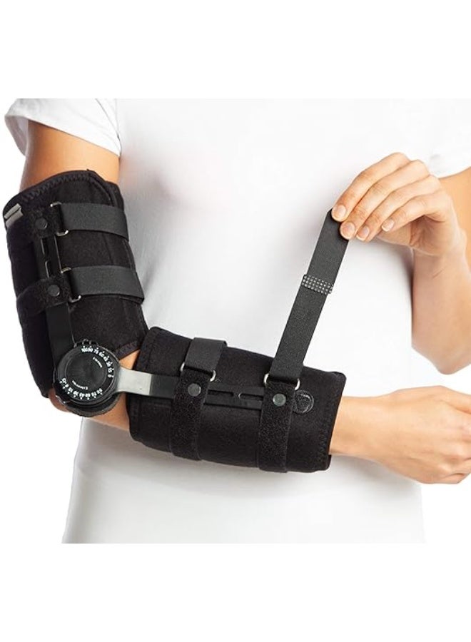 Adjustable Hinged Elbow Brace – Right Arm Support for Men and Women, Pain Relief & Recovery - Image 4