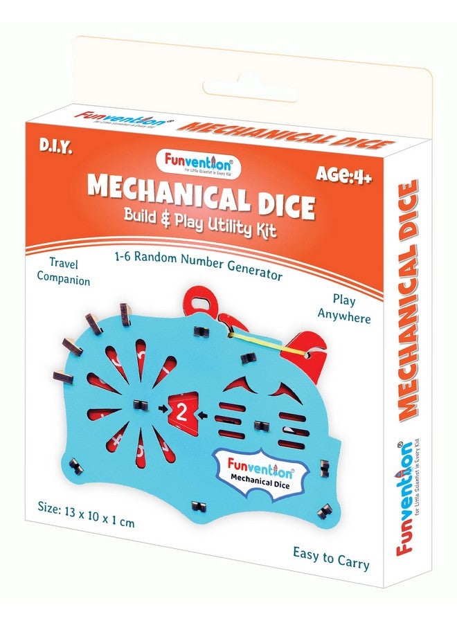 Funvention DIY Mechanical Dice (1 to 6) Random Number Generator - Board Game Companion - Image 1