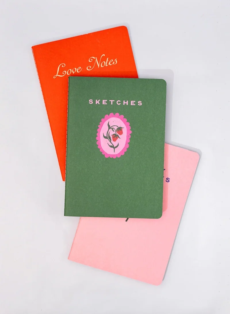 بان دو Rough Draft Notebook Set, Love Notes