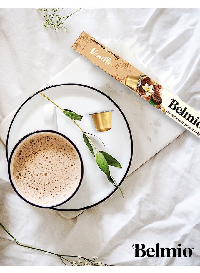 Belmio Viva La Vanilla Coffee Capsules, Intensity 6, Compatible with Nespresso Machine, 10 Capsules in 1 Sleeve - Image 2