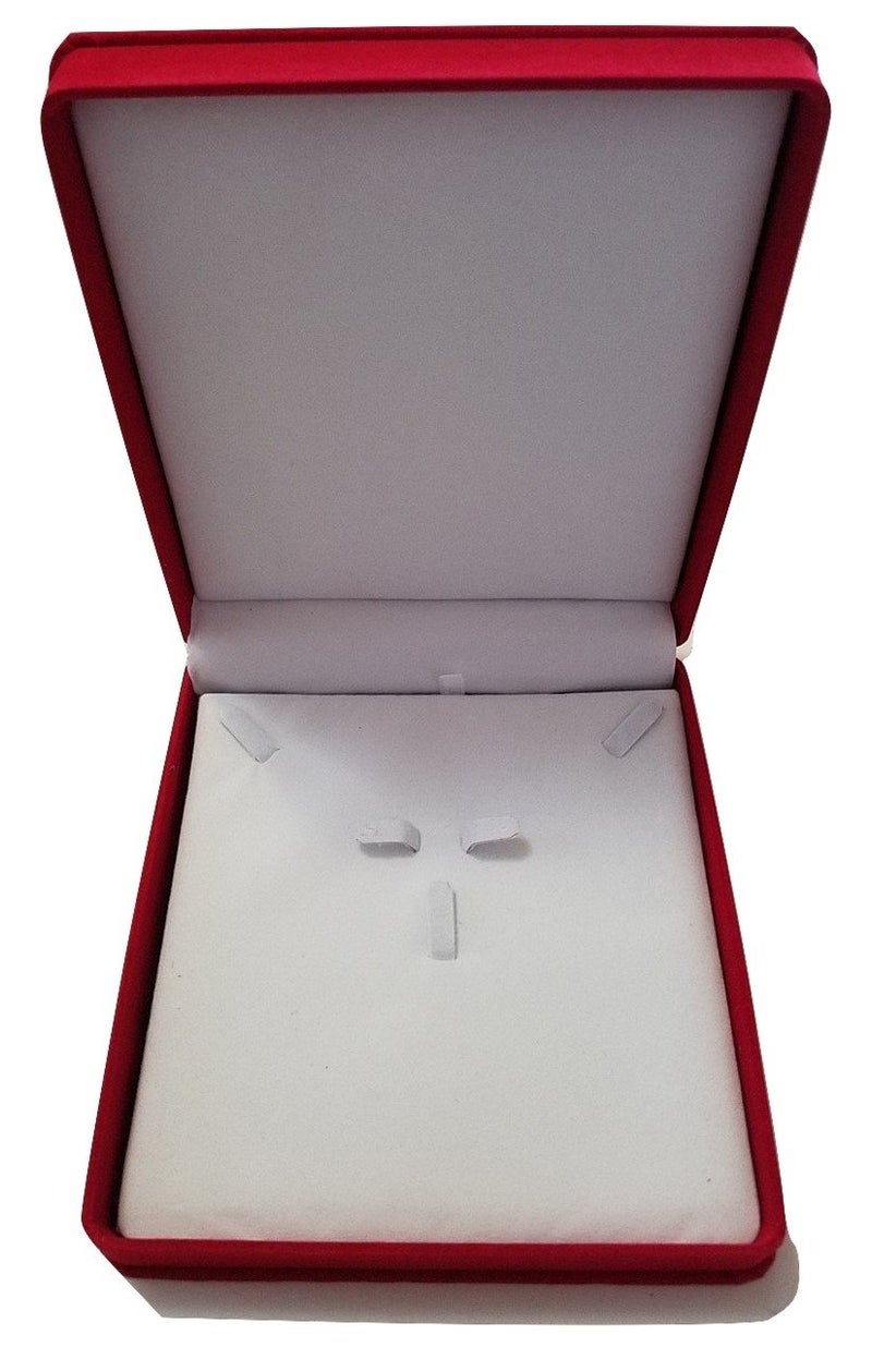 JM Future Velvet Set Gift Box for Jewelry, Necklace/Earring/Bracelet, X-Large, Red - Image 5