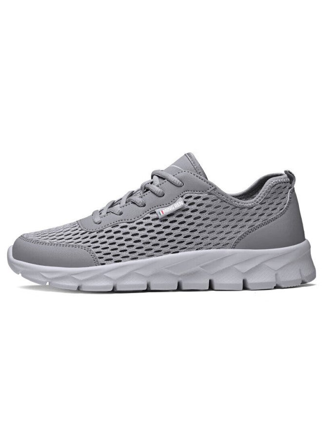 Double Star Shuangxing Men's Running Shoes, Summer Lightweight Breathable Large Mesh Casual Shoes, Spring Mesh Soft-soled Sneakers For Men, 98, Sky Gray, Size 41 - Image 3