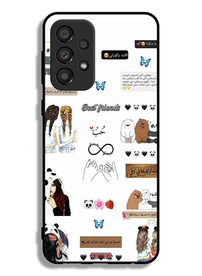Tolwak Samsung Galaxy A33 5G Protective Case Cover Arabic Quotes And Stickers - Image 1