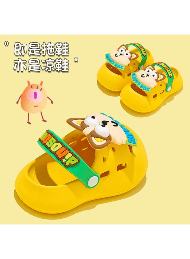 شك شباشب للأطفال بعمر 2 سنة 3 أطفال داخلي غير قابل للانزلاق أحذية الشاطئ الخارجية للأولاد والبنات شباشب للأطفال برسوم كارتونية صيفية - Image 2