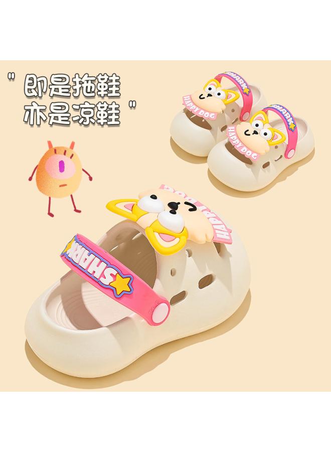 شك شباشب للأطفال بعمر 2 سنة 3 أطفال داخلي غير قابل للانزلاق أحذية الشاطئ الخارجية للأولاد والبنات شباشب للأطفال برسوم كارتونية صيفية - Image 3