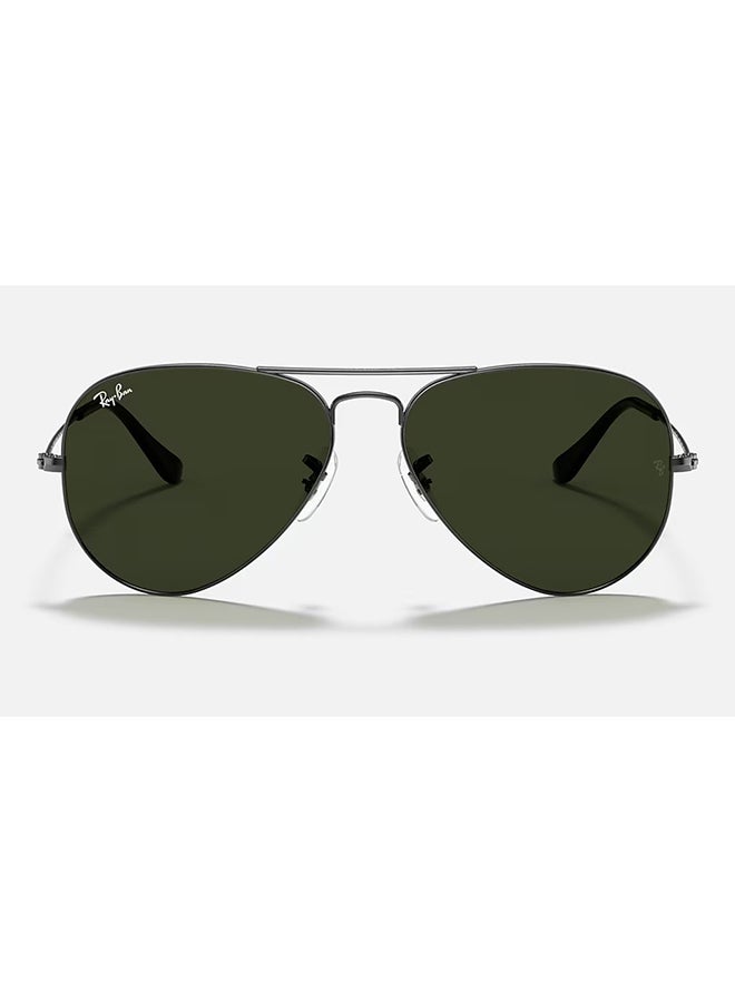 Ray-Ban Men Classic Aviator Sunglasses - RB3025 W0879 - Lens Size: 58 mm - Silver - Image 2