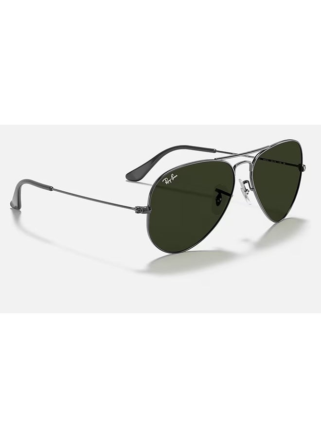 Ray-Ban Men Classic Aviator Sunglasses - RB3025 W0879 - Lens Size: 58 mm - Silver - Image 3