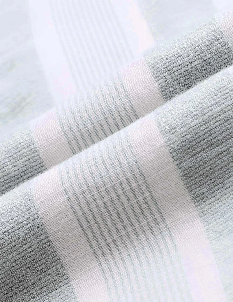 Arrow Green Vertical Striped Relaxed Fit Shirt for Men | Best Price UAE