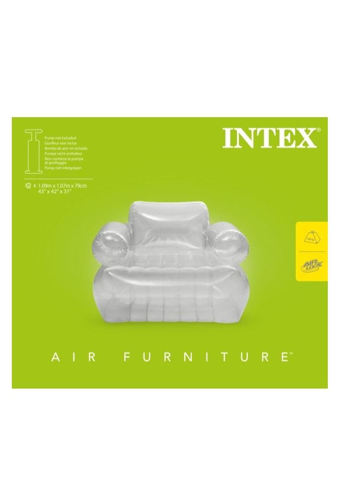 INTEX - Transparent Armchair 109x107x79 cm - Image 1
