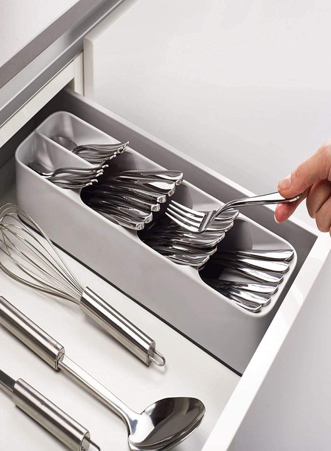 Onward Kitchen Drawer Organizer Tray Cutlery Spoon Fork Storage Tableware Holder Rack Box Kitchen Utensil Flatware Tray (Multicolour) (Spoon Organizer) - Image 1