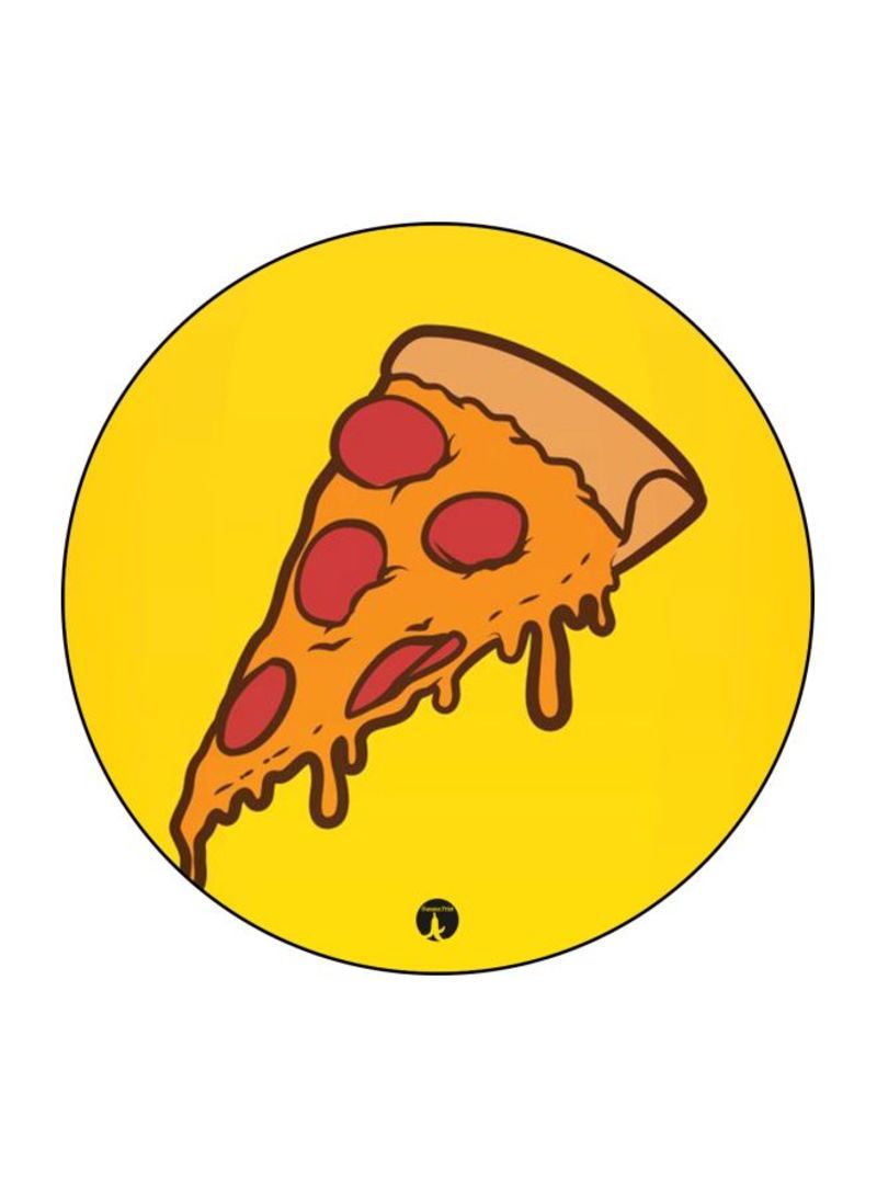 RKN Pizza Printed Mouse Pad  Yellow/Orange/Red