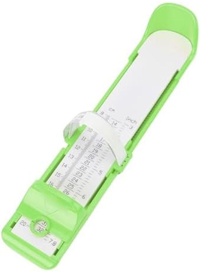 Baby Foot Measuring Device Accurate Lightweight Kids Foot Length Gauge ABS Material Unbreakable Green - Image 3