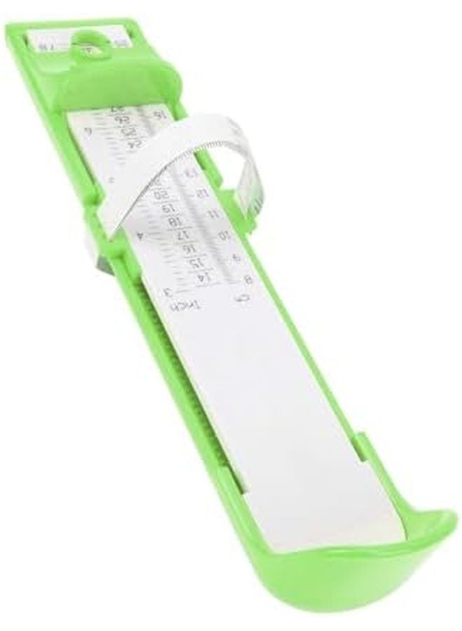 Baby Foot Measuring Device Accurate Lightweight Kids Foot Length Gauge ABS Material Unbreakable Green - Image 4