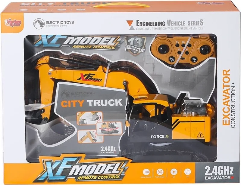 Vardem Oyuncak XFG-789-414A Remote Controlled Rechargeable 13 Function Digger -Vardem Toys