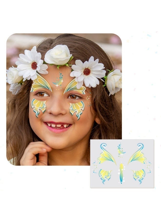 GlamKit Animal Temporary Face Tattoo for Kids 6 Pack Animal Fake Face Tattoos for Boys and Girls Kids Face Painting Stickers, Birthday Festival Makeup Stickers Party Gifts - Image 5