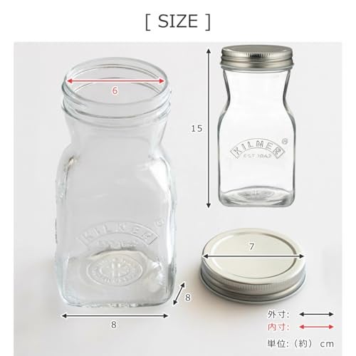 Kilner Premium 500ml Leakproof Glass Bottle for Milk, Smoothies, Sauces, Juices, Oil, Vinegar | Reusable Kitchen Storage Bottle with Secure Closure - Image 3