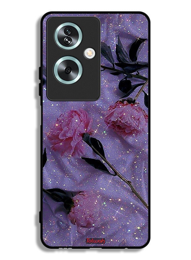 Tolwak Oppo A79 Protective Case Cover Glitter Roses - Image 1