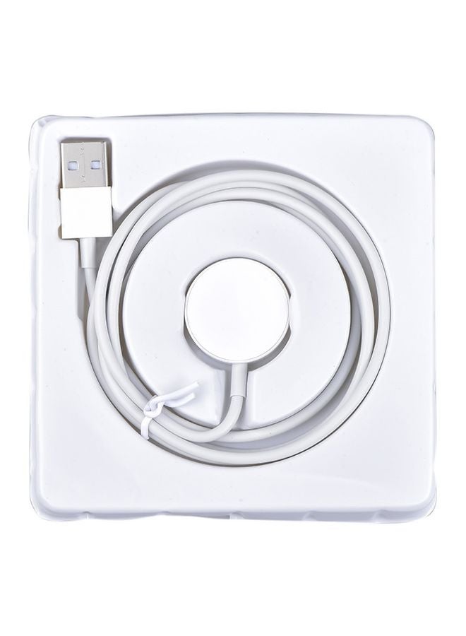 DUSALA USB Magnetic Charging Cable For Apple Watch Series 1/2/3 38/42 mm White - Image 3