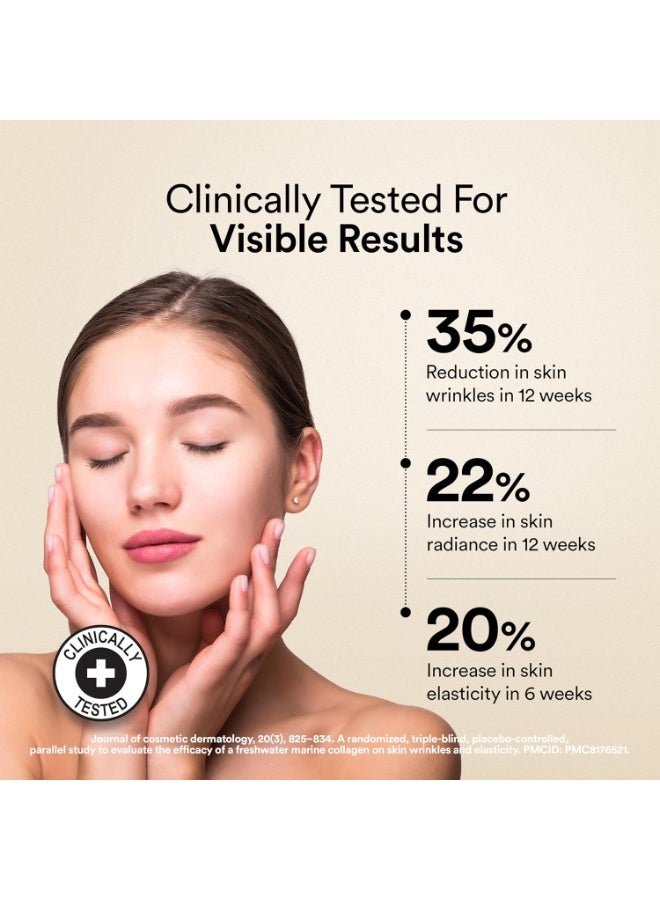 WELLBEING NUTRITION Pure Korean Marine Collagen Supplements for Women & Men,200 grams|Hydrolyzed Collagen Powder & Amino Acids|Supports Healthy Skin,Hair,Nails,Bone & Joint|Unflavored Pack of 2 - Image 4