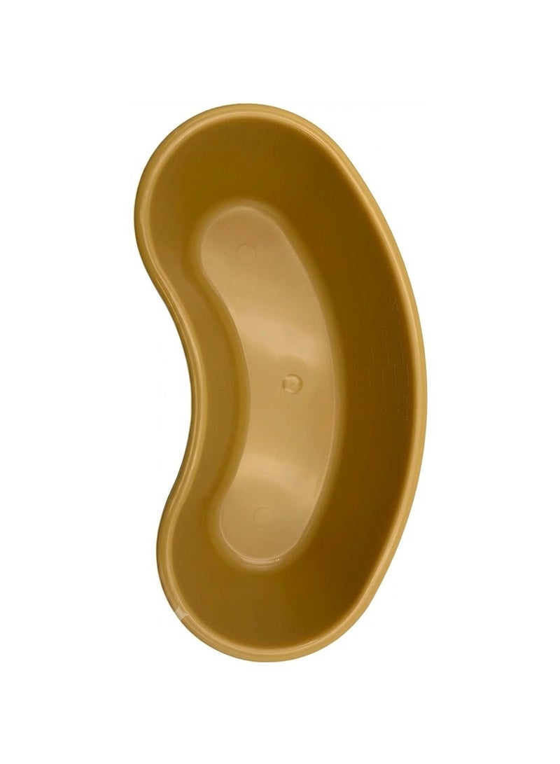 Protect Kidney Tray Graduated 700 Ml Kidney Shaped Plastic Emesis Basins Yellow - Image 2