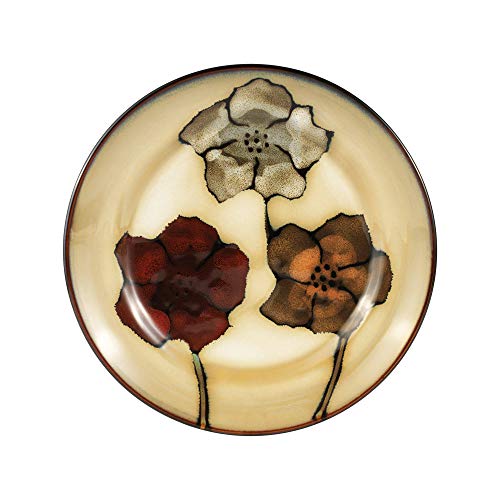 Pfaltzgraff Painted Poppies 16-Piece Dinnerware Set, Service for 4, Colorful Floral Stoneware Plates, Bowls, and Mugs, Microwave and Dishwasher Safe - Image 4