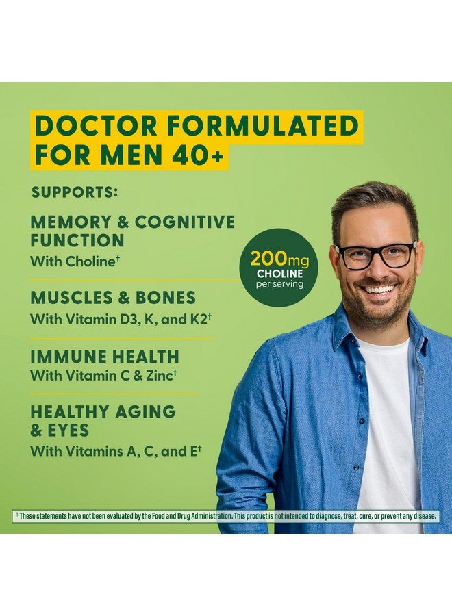MegaFood Men's 40+ Advanced Multivitamin for Men - Dr-Formulated - Choline, Vitamin B, Vitamin C, Vitamin D, Zinc & Real Food - Brain Health, Immune Support - Vegetarian - 120 Tabs (60 Servings) - Image 4