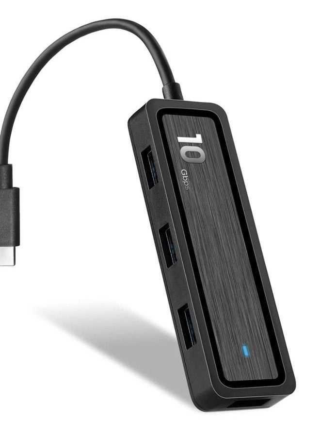 إكس أل تي 6 in 1 USB C Hub Multiports Type C 10Gpbs Support USB 3.2 Storage Devices SD TF Card Reader Slot, 4 USB 3.2 Ports Compatible  - Image 1