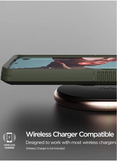 VRS Design Quick Stand Pro Case Cover for Samsung Galaxy S21 ULTRA with Kickstand - Green  - Image 4