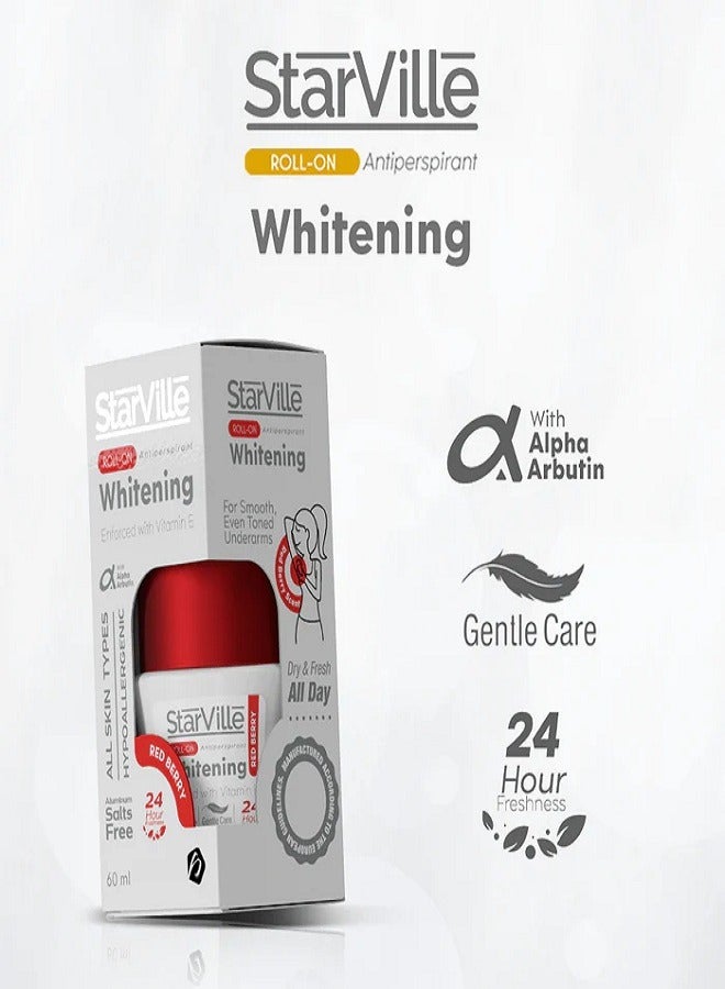 Whitening Roll on With Vitamin E Redberry Scent 60ml