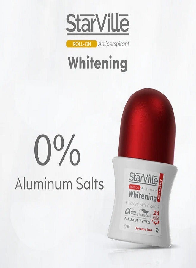 Whitening Roll on With Vitamin E Redberry Scent 60ml