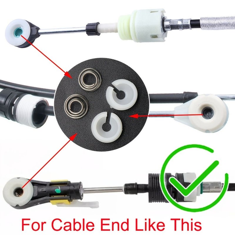 1 Kit Manual Gear Shift Cable Linkage Bushing Shifter Lever Clip Spring For Automotive Steering Repair - Image 5