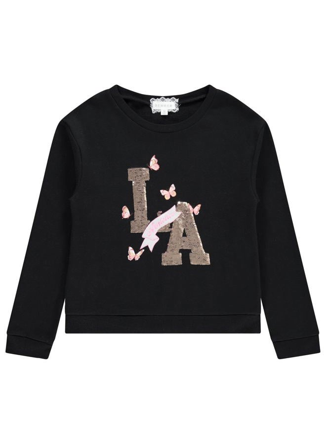 BTween Girls 3-Pack CVC Fleece Pullover Tops, Soft, Cozy, and Stylish Sweatshirts - Lake, Size 7 - Image 4