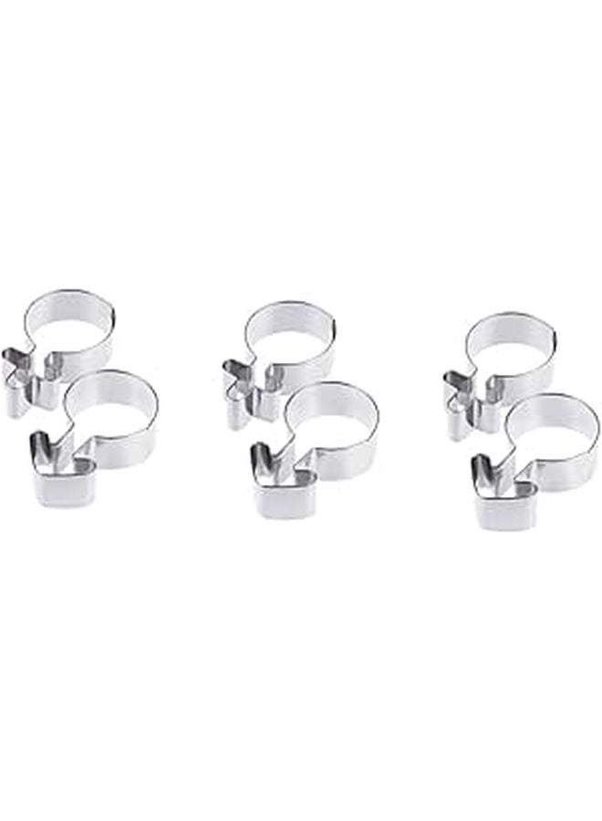 6 Pcs Stainless Steel Gender Symbol Cookie Cutters Non Stick Easy to Clean - Image 1