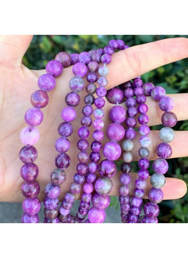 Adabele - 1 Strand Adabele Natural Purple Sugilite Crystal Healing Gemstone 8Mm (0.31 Inch) Round Loose Beads Gem Stone Spacer (43 46Pcs) For Jewelry Craft Making Gf2 8 - Image 1