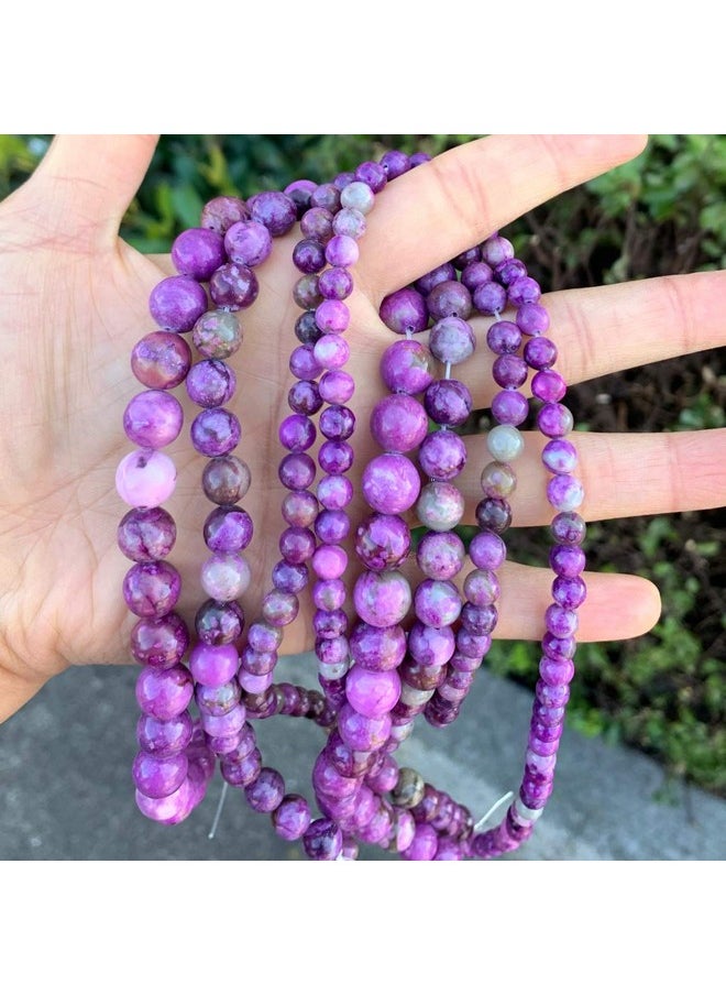 Adabele - 1 Strand Adabele Natural Purple Sugilite Crystal Healing Gemstone 8Mm (0.31 Inch) Round Loose Beads Gem Stone Spacer (43 46Pcs) For Jewelry Craft Making Gf2 8 - Image 1