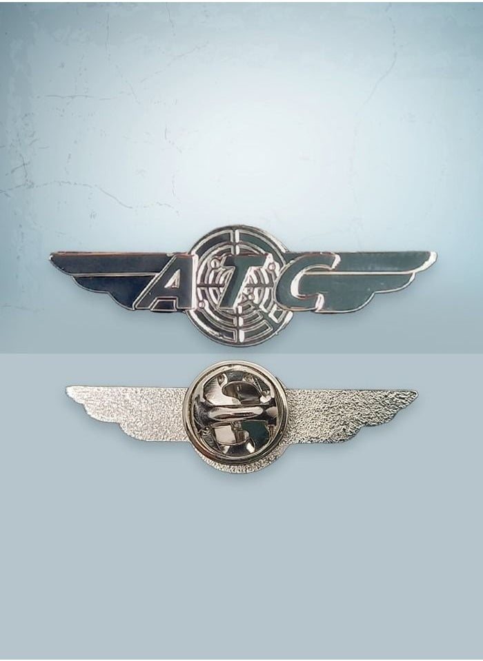 Fighter Gifts - ATC Silver Wings Pin - Image 1