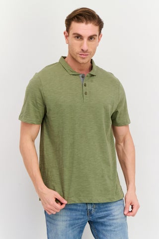 Men Regular Fit Solid Short Sleeve Polo Shirt, Green - pzsku/ZEC4A0EDA46A88871D2C7Z/45/1747056962/c6d70b1f-2792-4e55-8283-2f21275ff3ec