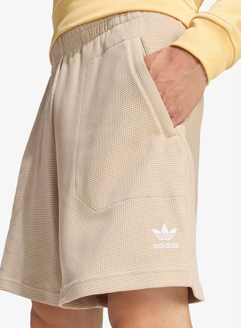 adidas Originals Essentials Trefoil Waffle Shorts - Image 3