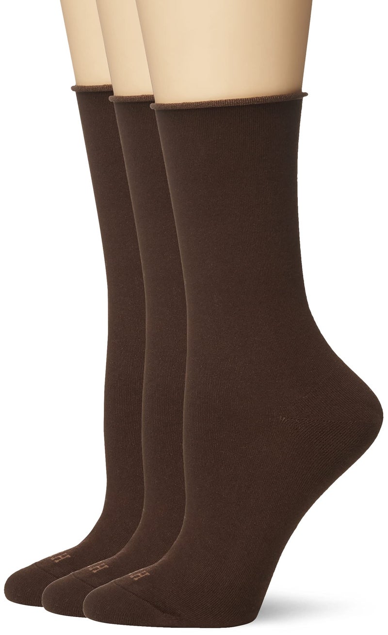 Hue Women's Jeans Sock (Pack of 3), Espresso, One Size - Image 1
