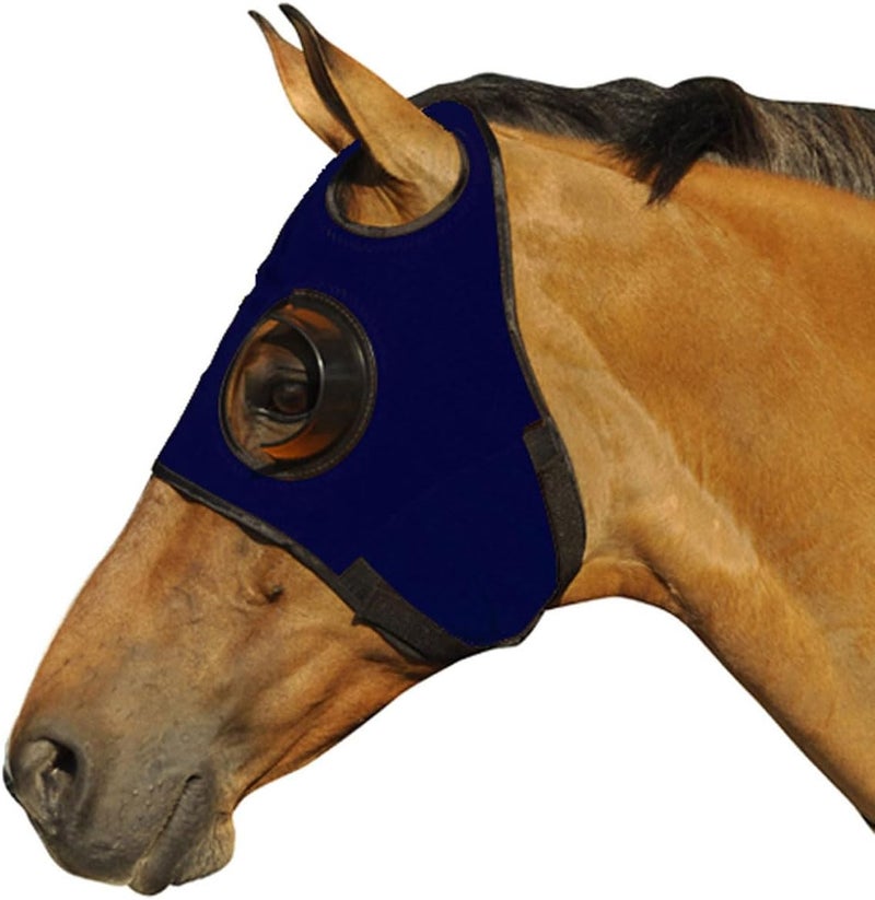 Intrepid International Can't See Back Quarter Cup Blinker Hood, Navy