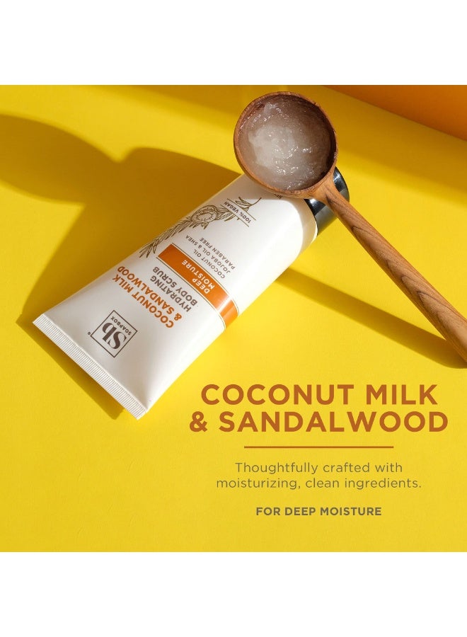 Soapbox Coconut Milk & Sandalwood Deep Moisturizing Body Scrub 170g | Exfoliating & Nourishing Scrub for Soft, Smooth Skin | Vegan & Paraben-Free - Image 2