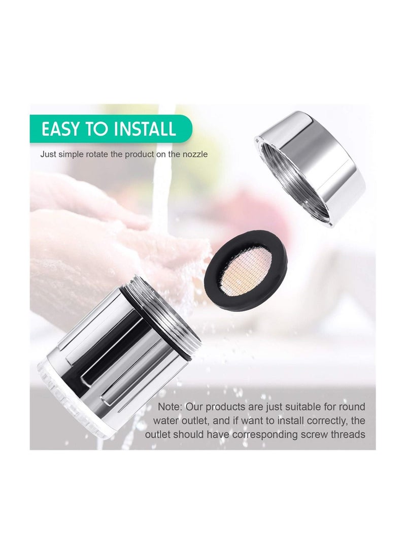 SYOSI Color Changing Faucet Adapter, 3 Color Change Automatically LED Water Faucet, for Kitchen and Bathroom, Fixed LED Faucet - Image 5