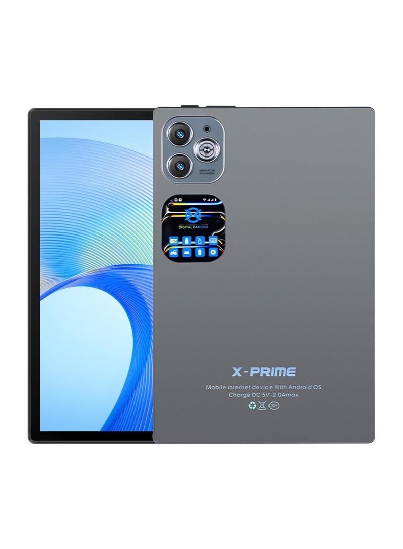 اكس برايم تابلت i16 Pro بنظام أندرويد 12، شاشة 10.1 بوصة عالية الدقة، ذاكرة وصول عشوائي (RAM) سعة 12 جيجابايت، ذاكرة تخزين داخلية (ROM) سعة 512 جيجابايت، معالج ثماني النواة، شريحتي اتصال، يدعم تقنية الجيل الخامس، واي فاي، مع لوحة مفاتيح وماوس، تابلت تعليمي للطلاب - رمادي - Image 1