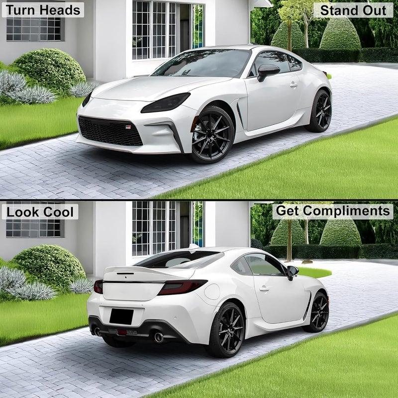 BOGAR TECH DESIGNS Full Headlight Taillight Reflector Sidemarker Tint Film Kit for Toyota GR86 GR 86 2022-2025, Dark Smoke - Image 2
