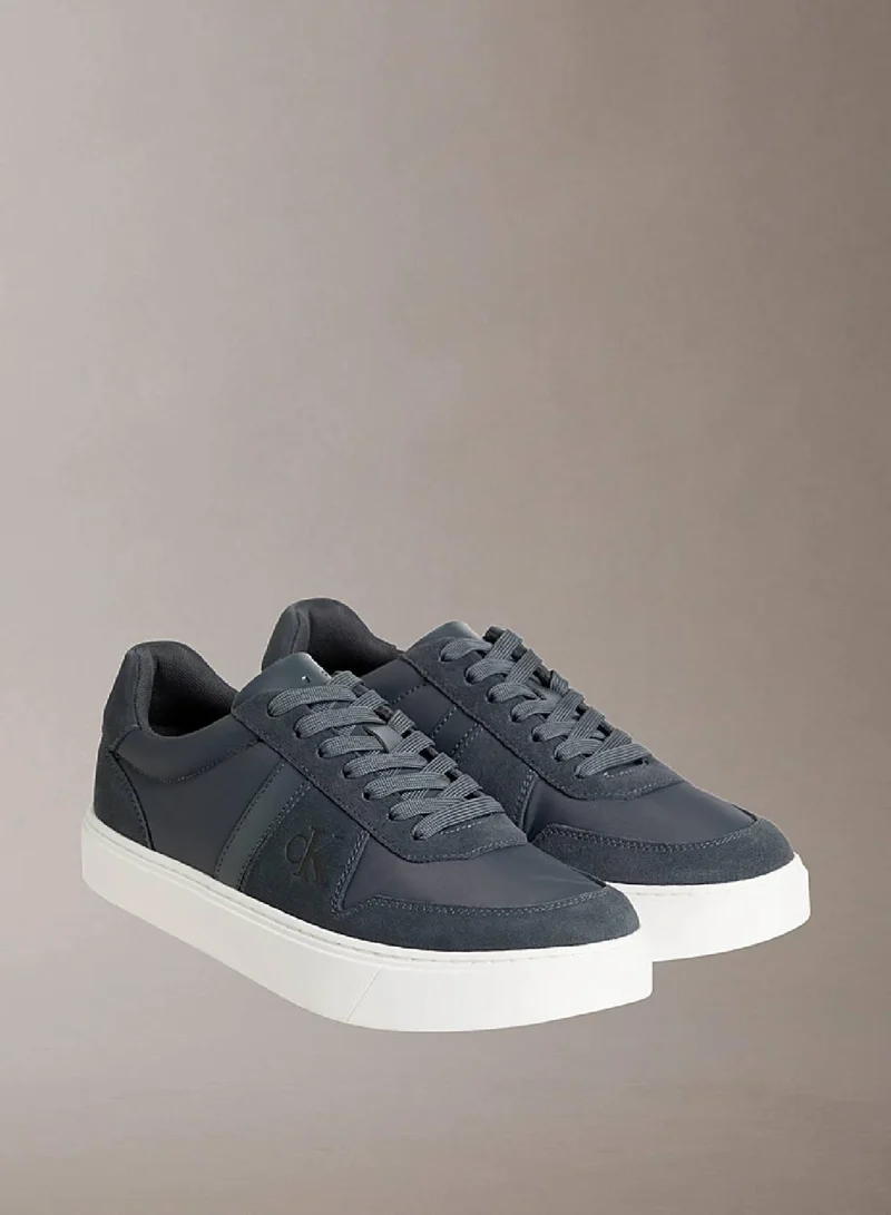 Calvin Klein Jeans Leather Signature Logo Trainers