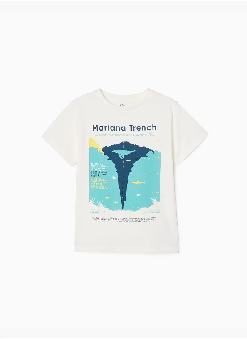 زيبي Zippy Cotton T-Shirt For Boys Mariana Trench