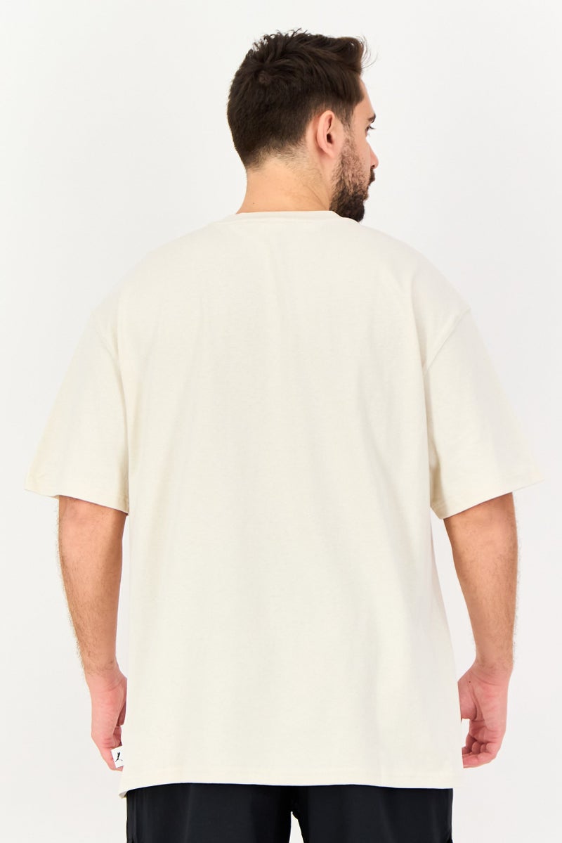 Puma x Select Men Sportswear Fit Short Sleeve Outdoor T Shirt, Beige - Image 3