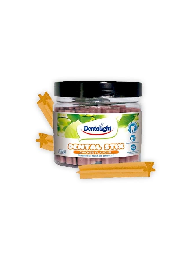 Dentalight Dental Stix For Dog With Chicken Flavour - 220G - Image 1
